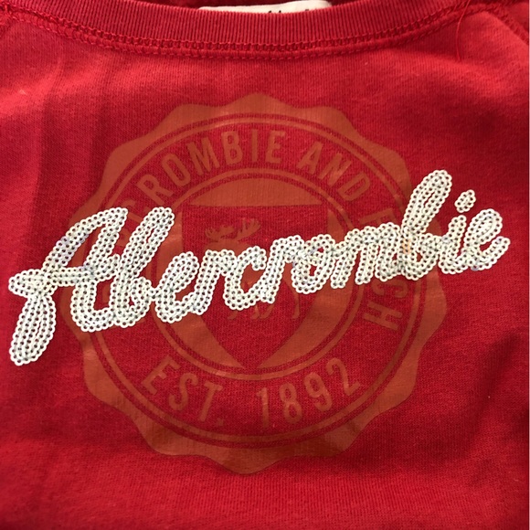 Abercrombie Girls off the shoulder cropped sweatshirt - Picture 2 of 4